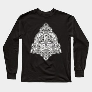 Peace Celtic Knotwork White Long Sleeve T-Shirt